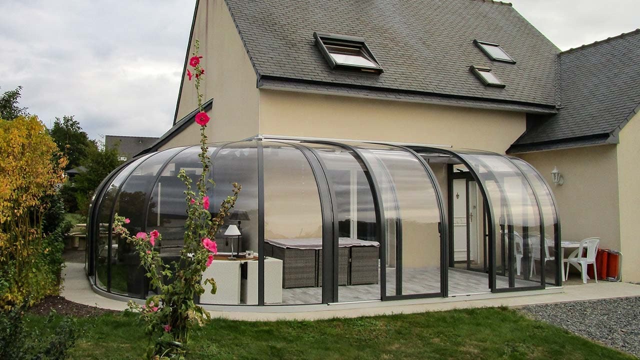 Glasdach fuer carport aus Aluminium und Glas – ADA-Wintergarten Loesungen