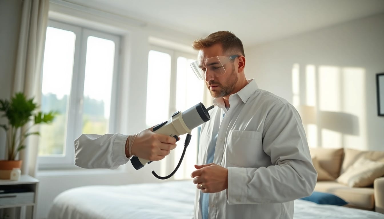 Experience with a bed bug exterminator milwaukee performing effective pest control treatment.