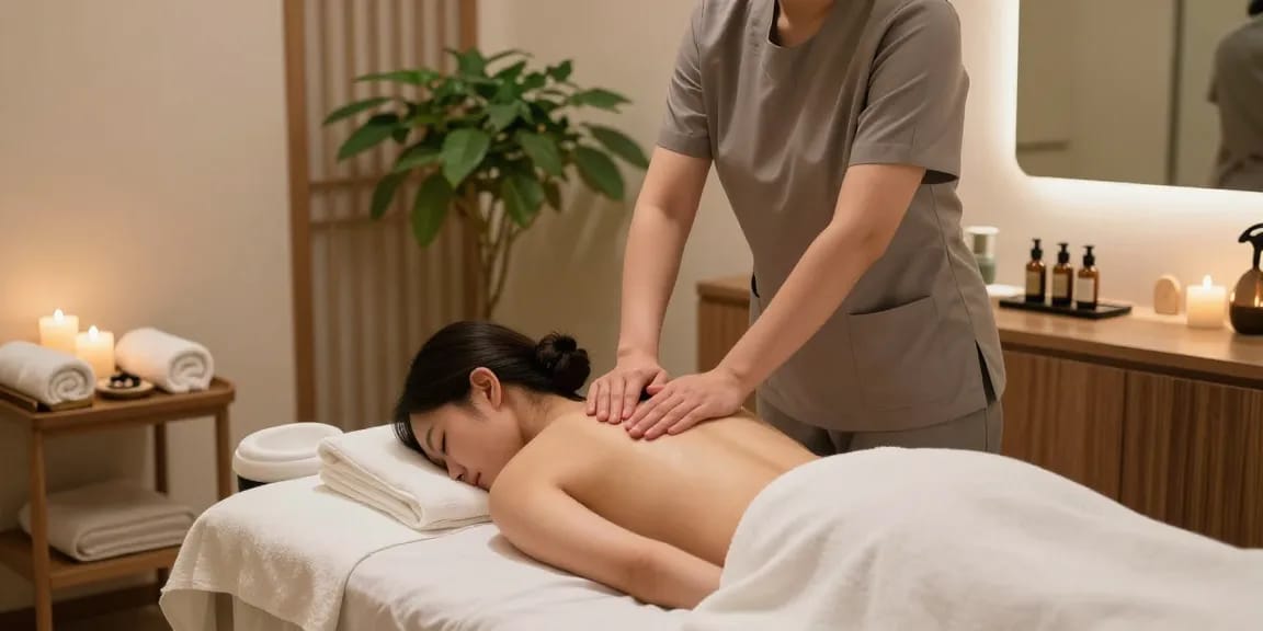 Experience professional Swedish massage therapy at https://www.makangs.com/region/국내/서울-/마사지-스웨디시, in a serene spa setting with calming decor.