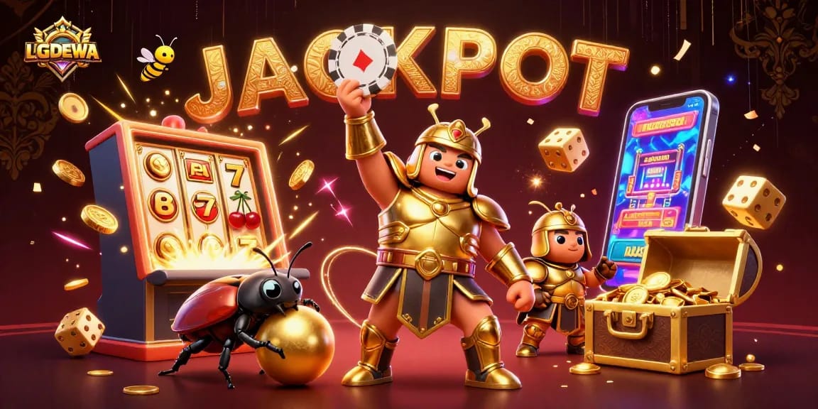 Experience exciting wins at LGODEWA with vibrant slot machines, poker action, and dazzling jackpot moments.