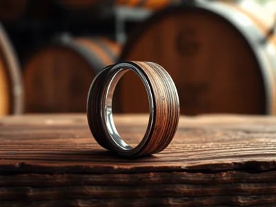Whiskey Barrel Wedding Bands: A Unique Choice for Modern Couples
