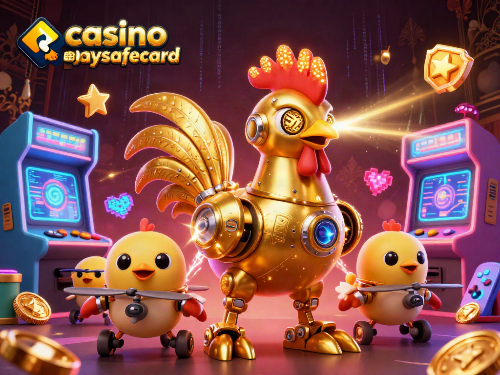 Profitez du divertissement dans le casino en ligne paysafecard avec des personnages futuristes dynamiques.
