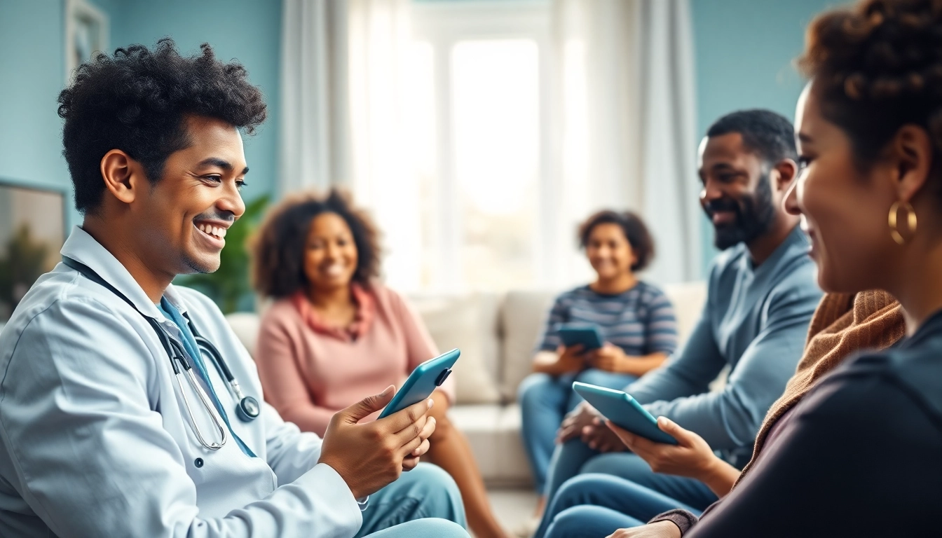 Engage in low cost telemedicine consultation with friendly healthcare providers via digital devices.