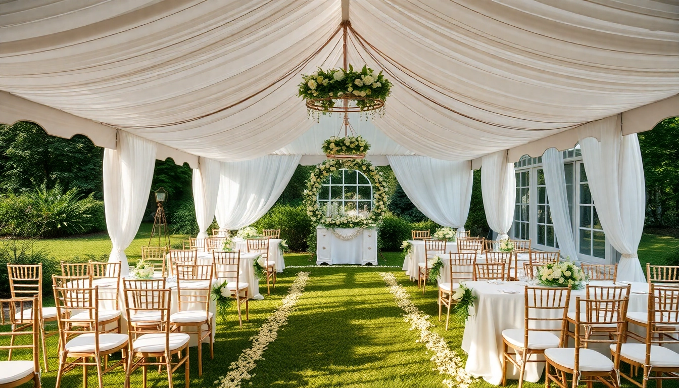Rent stunning Wedding Tent Chair & Table Rentals for your perfect outdoor event setup.