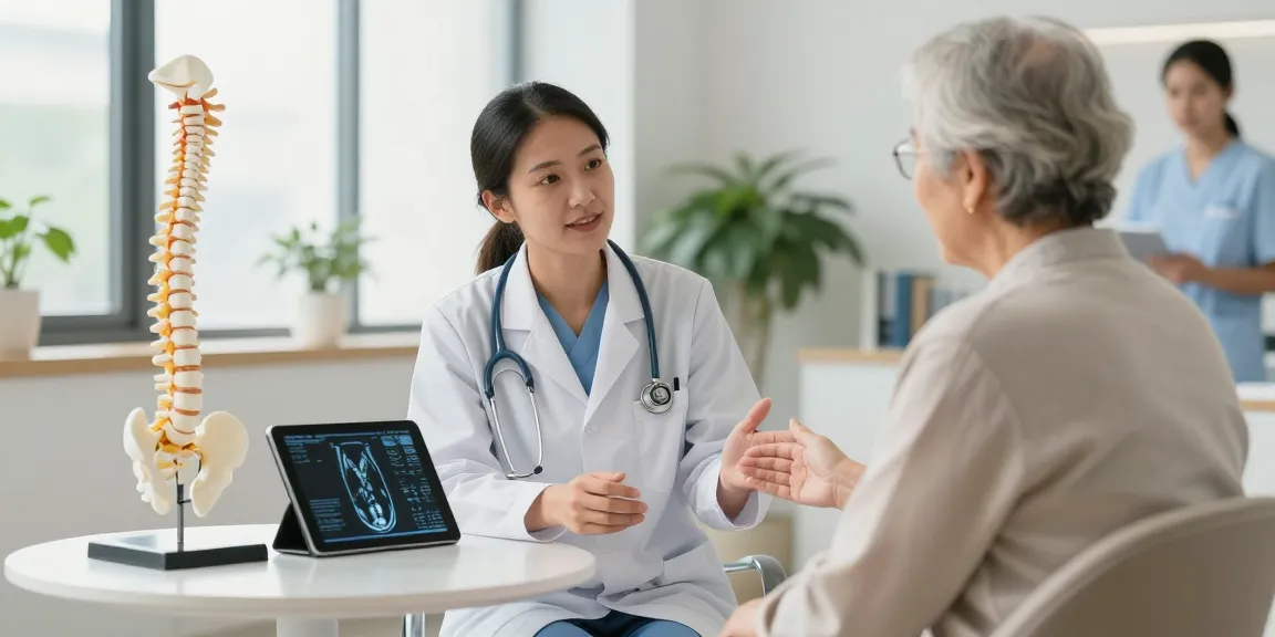 Consultation on Dar kanal ameliyatı between a doctor and patient in a modern clinic.