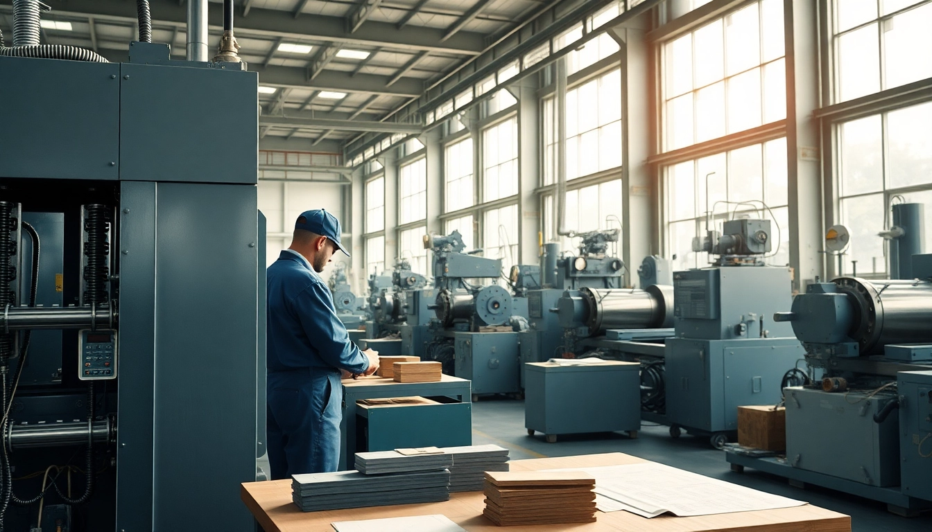 Showcasing ferrite magnets manufacture process in China with advanced machinery and skilled workers.