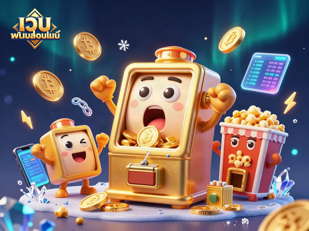 เกมพนันออนไลน์ที่น่าตื่นเต้นในเว็บ พนันออนไลน์ ด้วยสล็อตแมชชีนทองคำและเหรียญ Bitcoin
