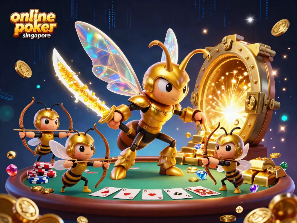 Engage with online poker Singapore at vibrant tables, featuring dynamic players and golden treasures.