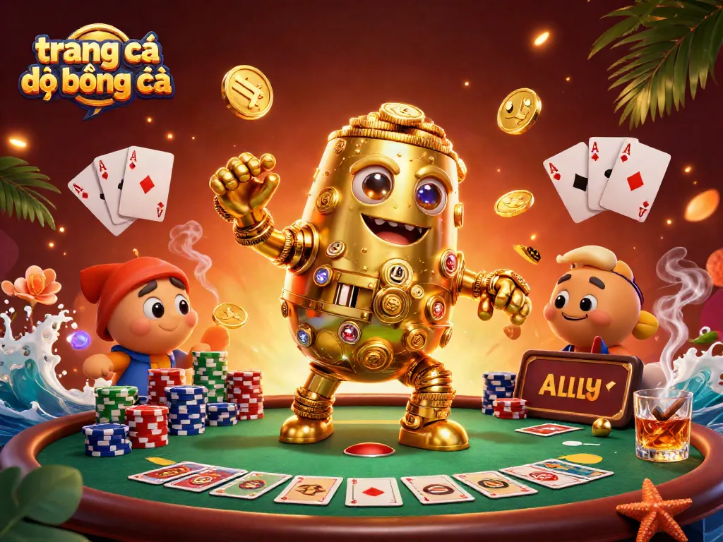 trang cá đọ bóng đá với cảnh tượng sôi động của golem vàng, bàn poker và sức hấp dẫn của cược