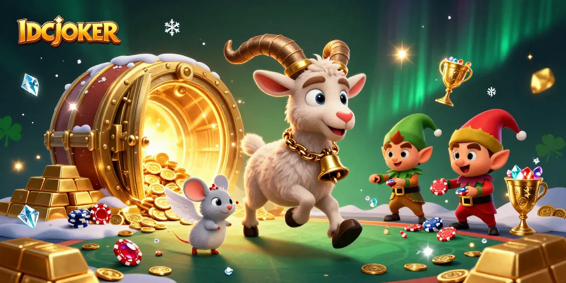 Play and win big with IDCJOKER in a festive 3D casino filled with treasures and excitement.