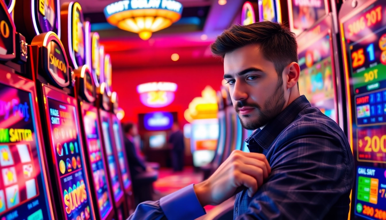 Menangkan jackpot dengan slot deposit 1k di mesin slot berwarna-warni.