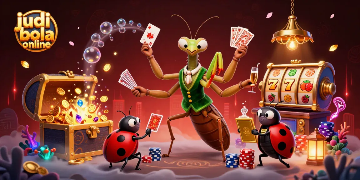 Engage in judi bola online with an energetic scene featuring classic casino elements in 3D.
