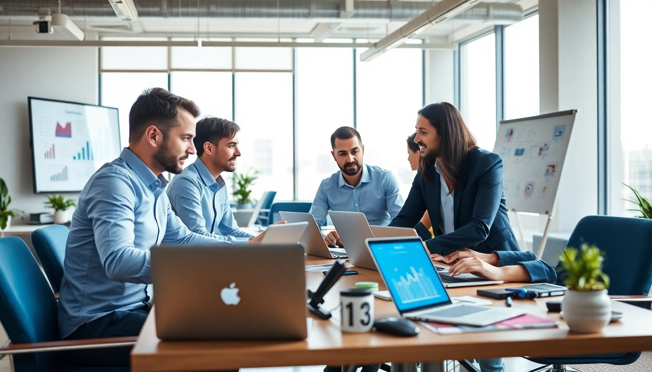 Seo Stuttgart: Effektives digitales Marketing in einem modernen Büro.