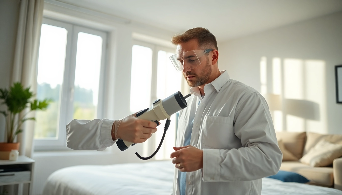 Experience with a bed bug exterminator milwaukee performing effective pest control treatment.