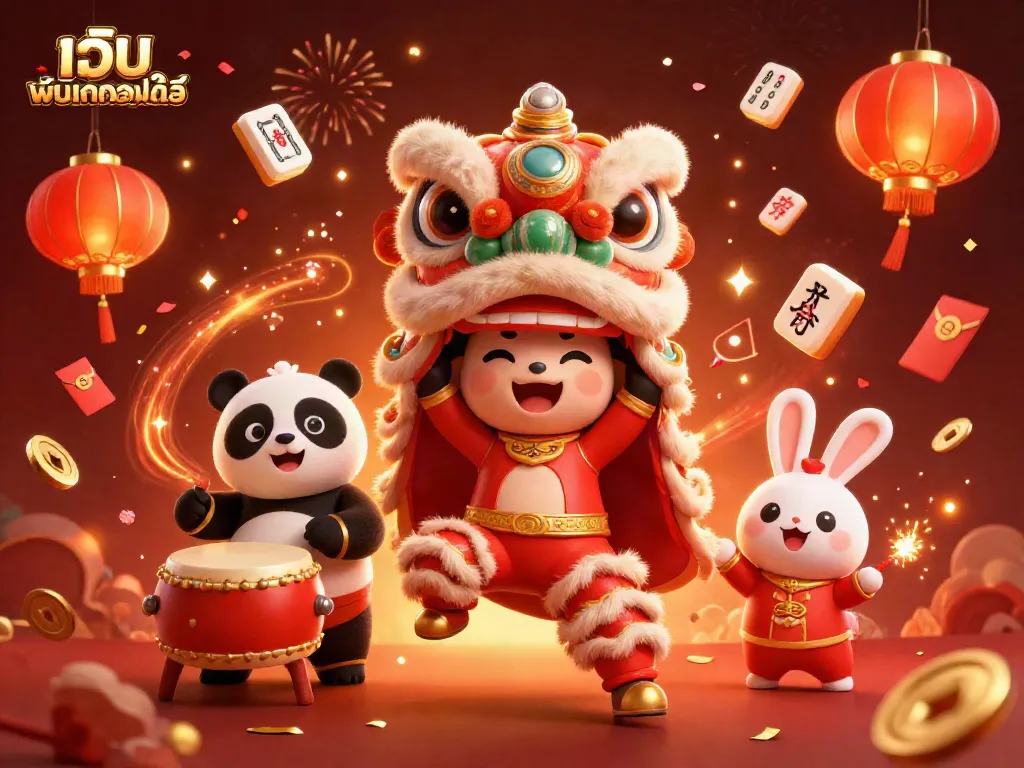 เล่นเกม เว็บ พนันออนไลน์ พร้อมการเฉลิมฉลองเต็มรูปแบบในภาพการ์ตูน 3 มิติ