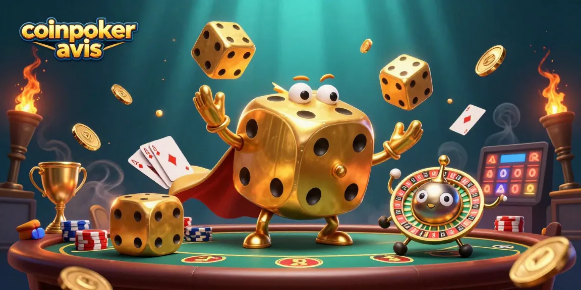 CoinPoker avis : jouez avec des éléments de poker, des jetons et une ambiance flashy captivante.