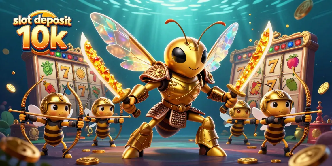 Spin and win with slot deposit 10k featuring dynamic casino action and colorful slot elements.