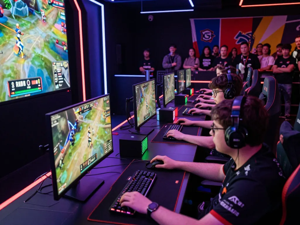 Experience nổ hũ hubet88 in an electrifying esports gaming tournament atmosphere.