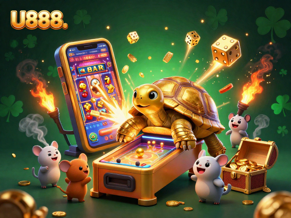Experience thrilling excitement at U888. with vibrant casino game elements and jackpot moments.