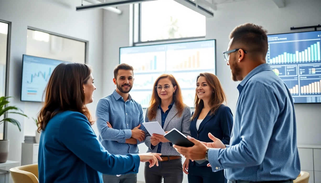 Edmonton SEO strategies being discussed in a professional office environment.