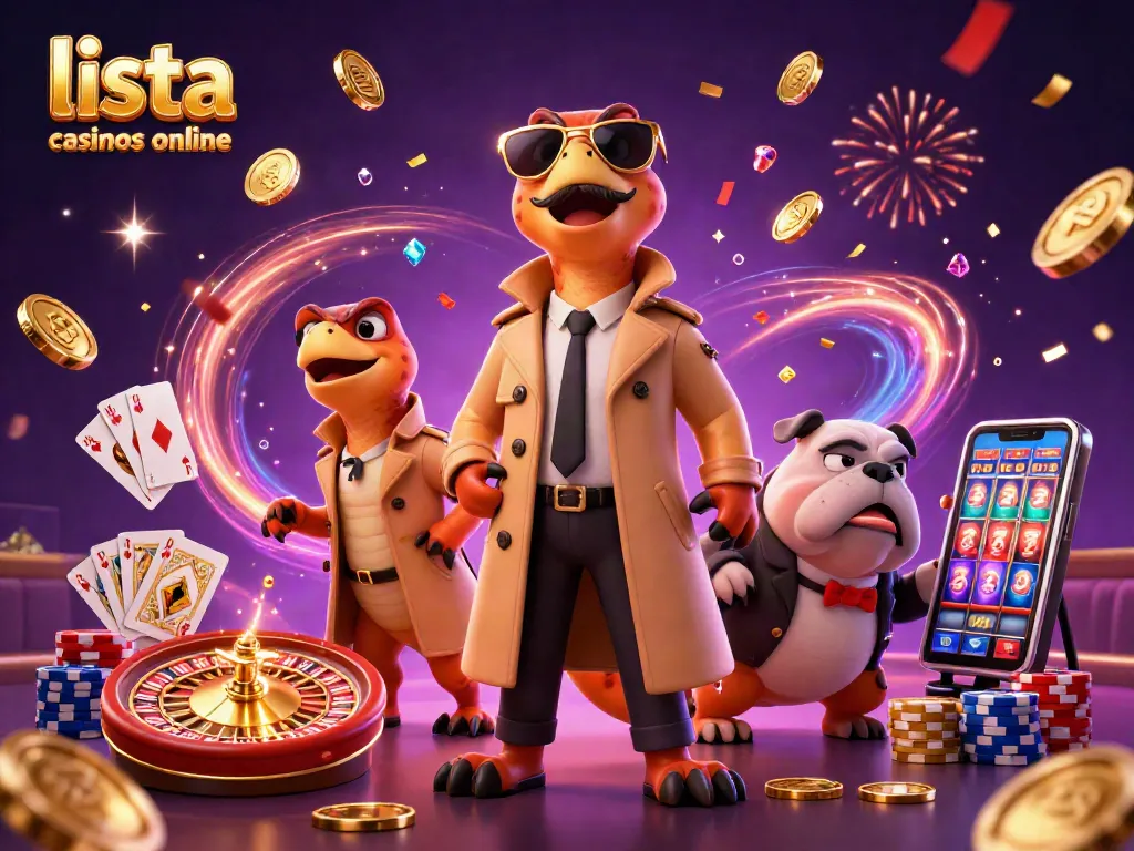 Los raptors disfrazados como un humano intentan entrar al casino, explorando la lista casinos online.