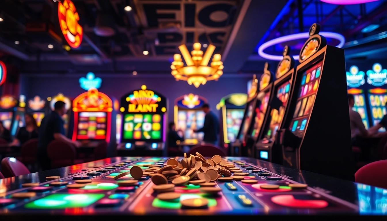 Menang dalam slot depo 1k di mesin slot yang berkilauan dengan suasana yang mengesankan.