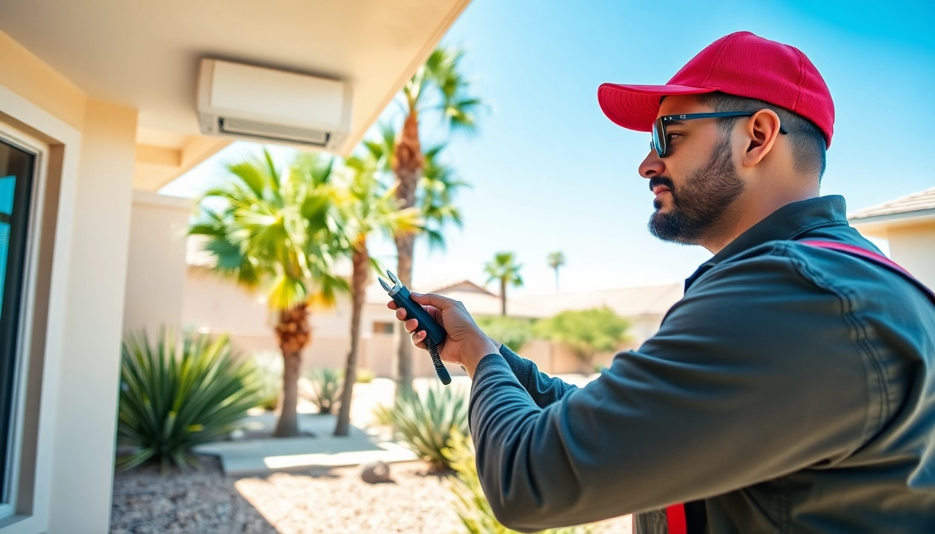 Ensure efficient scottsdale ac installation by a professional technician in a sunny neighborhood