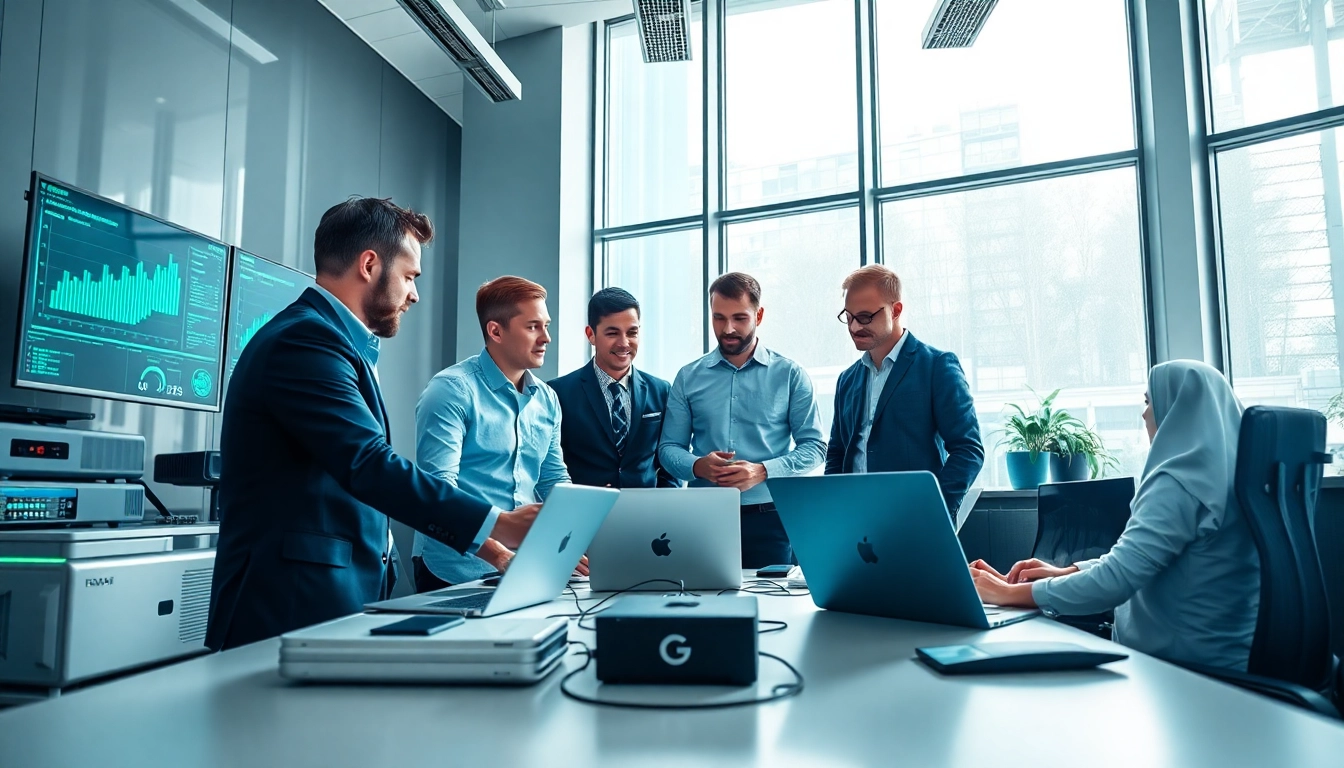 Enhance efficiency with managed it services near me showcased in a collaborative office setting.