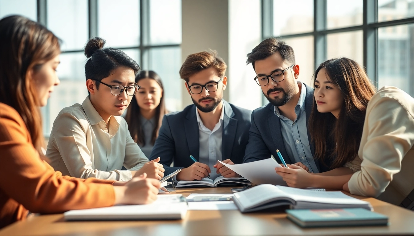 Hire experienced TOEIC test takers for hire engaged in focused study sessions.