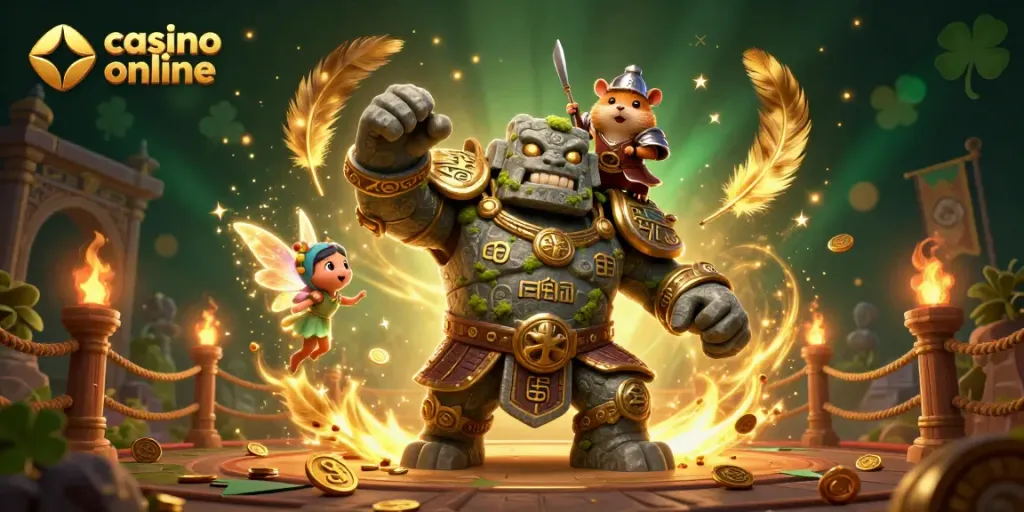 Juega en un casino online con aventuras y personajes mágicos en un entorno vibrante y emocionante.