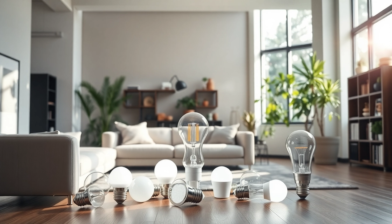 Verlicht uw woonkamer met moderne led verlichting voor een warme sfeer.