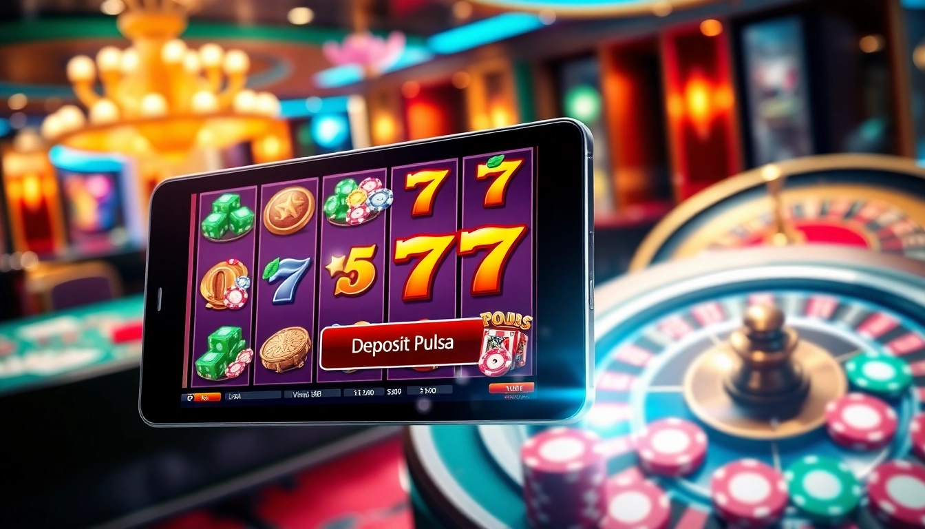 Engaging slot depo pulsa gaming experience featuring vibrant visuals and exciting gameplay.