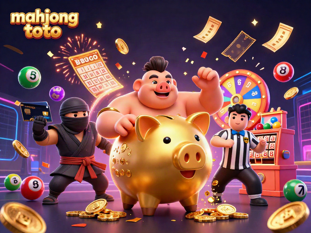 Experience the excitement of Mahjong Toto with dynamic characters and colorful game elements.