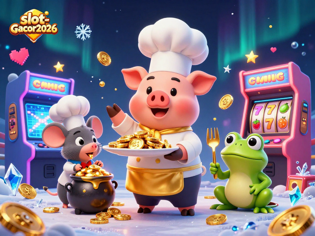 Experience big wins with slot-gacor2026 in this vibrant casino-themed illustration.