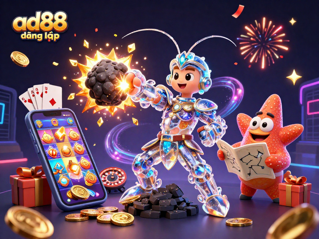 Join the exciting adventure with ad88 đăng nhập and experience vibrant gambling action with cosmic characters!