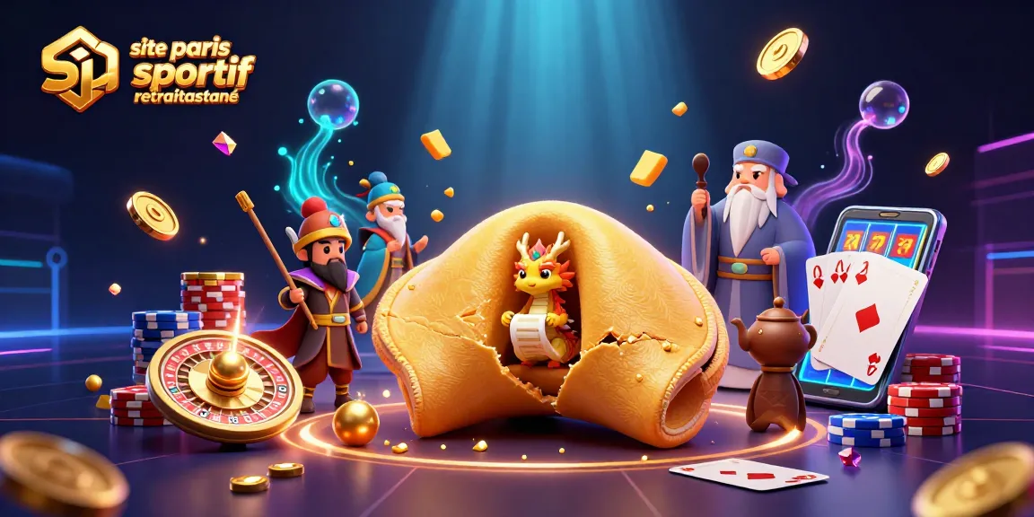 Paris sportif retrait instantané illustré par une scène vibrante avec des personnages et des éléments de casino interactifs.