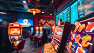 Memenangkan jackpot di situs slot gacor dengan tampilan mesin slot yang menarik dan berwarna-warni.