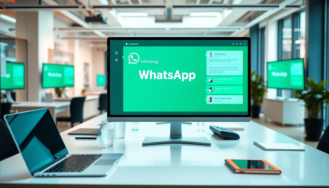 Send messages seamlessly with ultramsg API integration in a professional workspace.