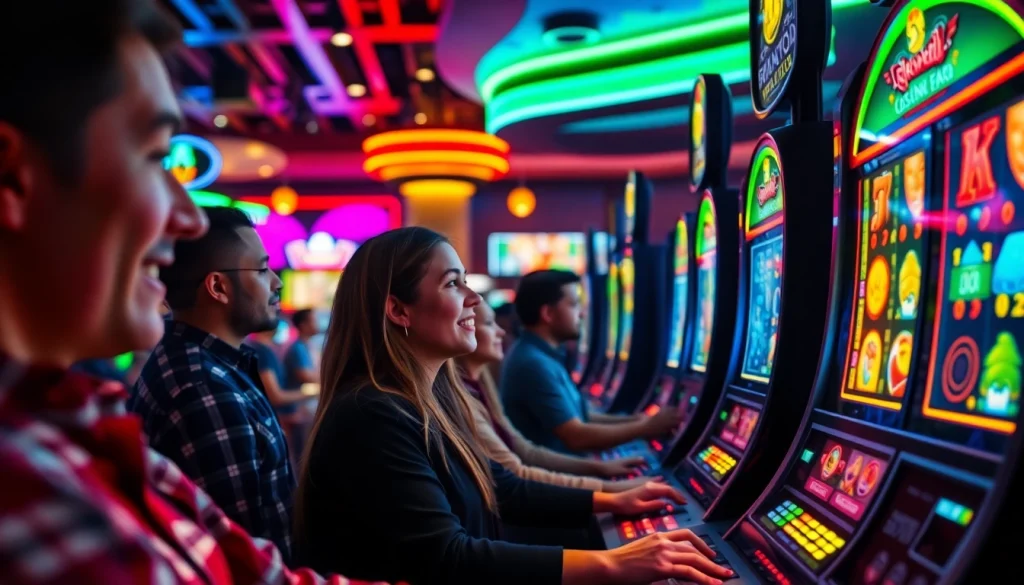 Menampilkan pemain yang aktif mencoba pakde4d slot di kasino digital dengan suasana menarik.