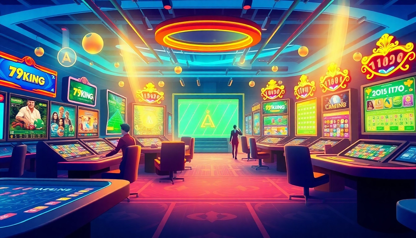 79king hn - Vibrant online gambling world with colorful games