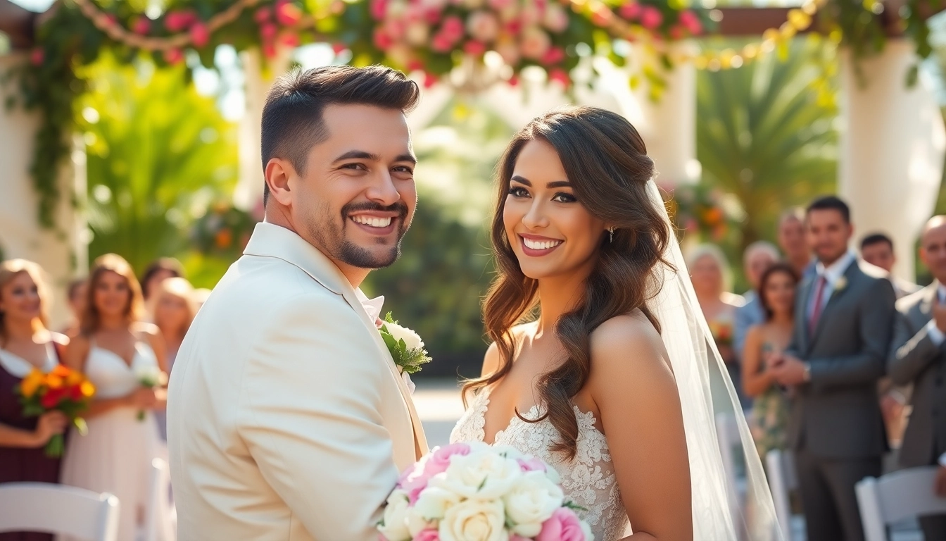 Emotional wedding moment captured by wedding photographer Tampa FL in a sunny outdoor venue.