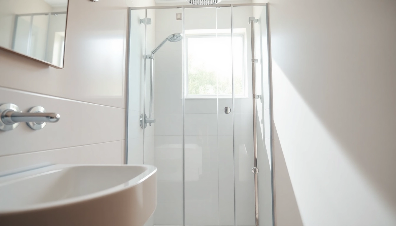 Erleben Sie die sonni Duschkabine mit elegantem Design und klarem Glas in einem modernen Badezimmer.