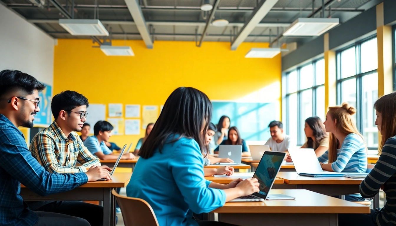 Students participating in interactive learning activities that illustrate the value of Education.