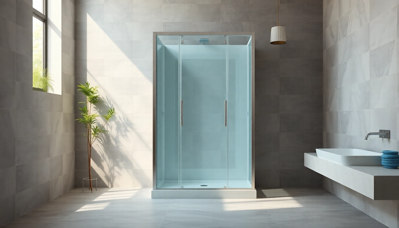 Erleben Sie die stilvolle sonni Duschkabine mit eleganter Verglasung in einem modernen Badezimmer.