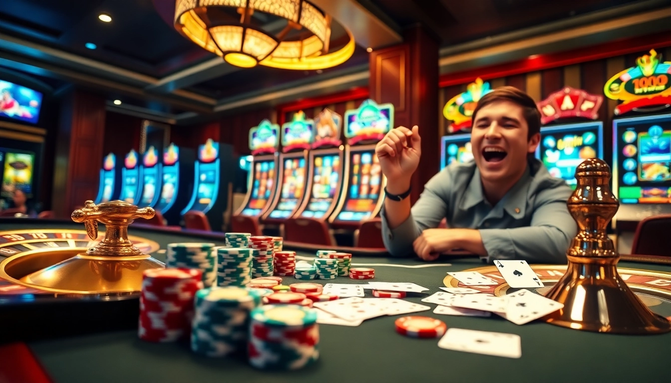 Experience the thrill of sh bet while winning at poker and roulette in a luxurious casino setting.