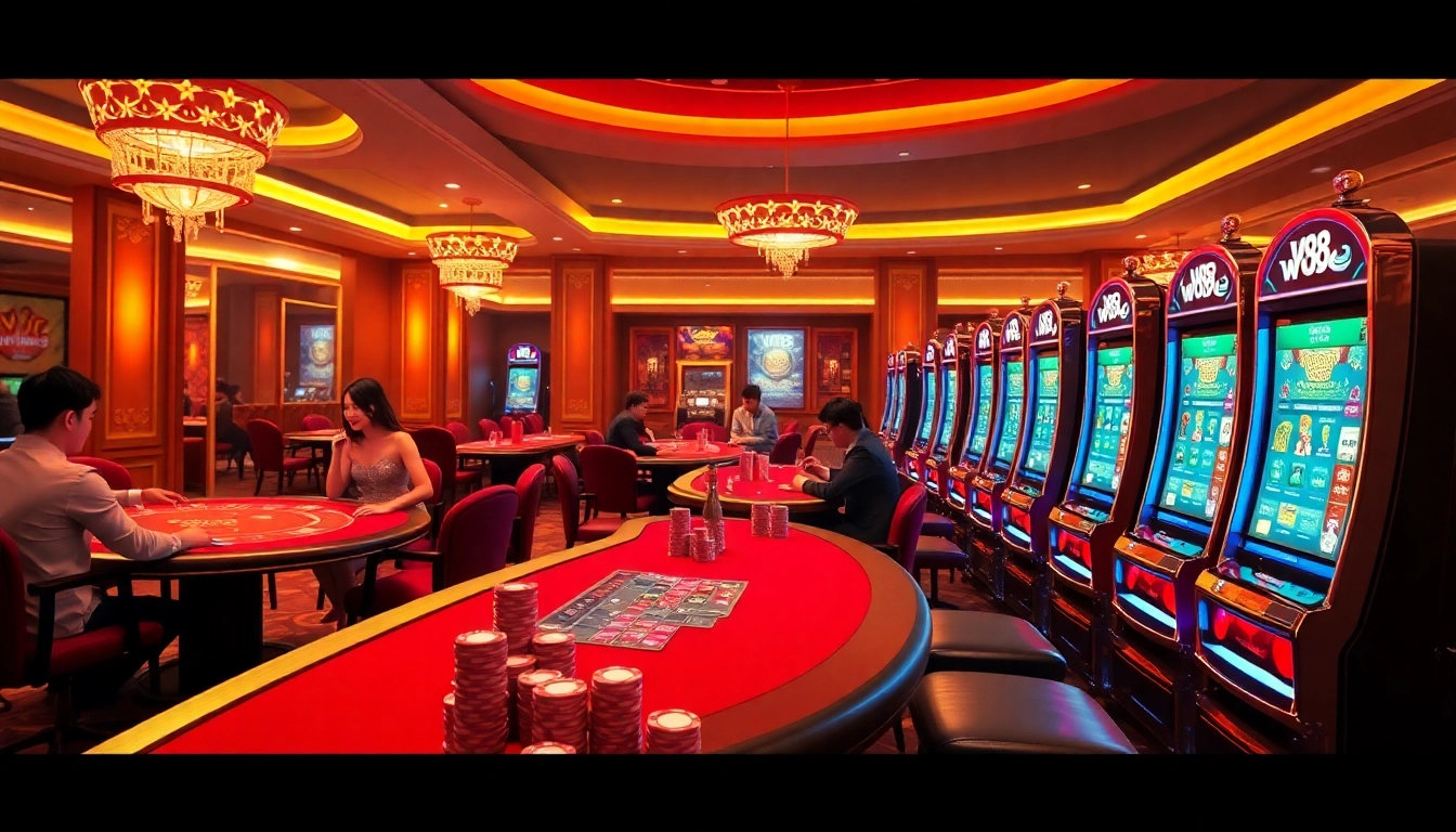 Trải nghiệm cảm giác hồi hộp trên các bàn casino trực tuyến của W88 với lối chơi sống động.