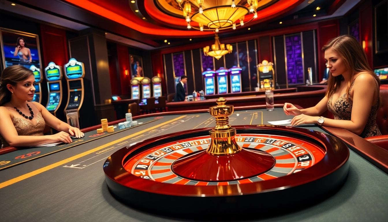 Experience the excitement of winning at RR88 with vibrant gambling elements like roulette and poker games.