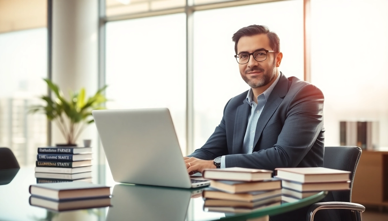 Showcase of founder leadership insights in a modern office setting with professional atmosphere.