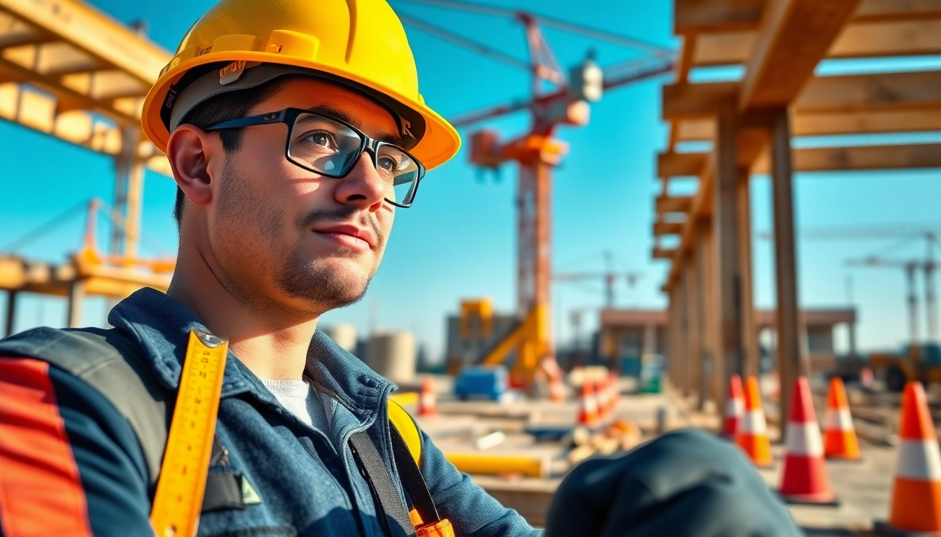 Construction trade schools in Texas showcasing students learning hands-on at a vibrant construction site.