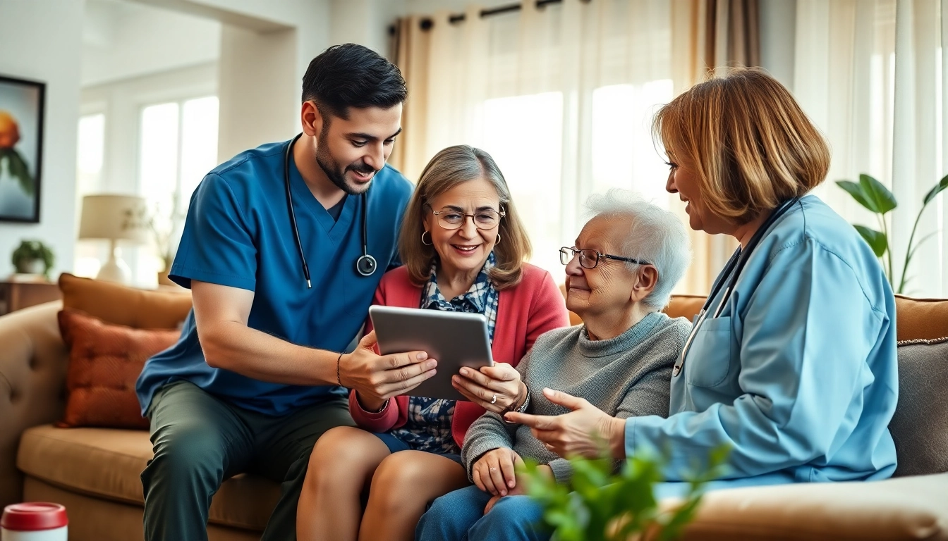 Senior caregivers austin tx providing compassionate support in a cozy living room.